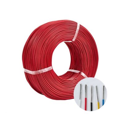 สายไฟทองแดงเคลือบเงินหุ้มฉนวน PFA แบบตีเกลียว 24awg 19/36 พร้อมความทนทานต่อสารเคมีและมี 9 สีให้เลือก