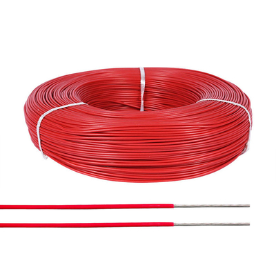 ลวดตะกั่วอุณหภูมิสูง AC 600V สีแดงพันเกลียว 30 AWG Insulated Wire