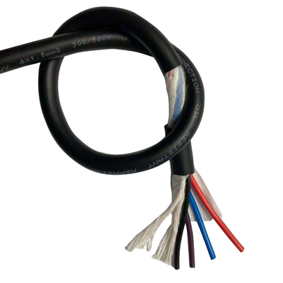 24awg PUR Jacketed Cable ความทนทานต่อน้ำมันฉนวน PVC ที่มีความยืดหยุ่นสูง