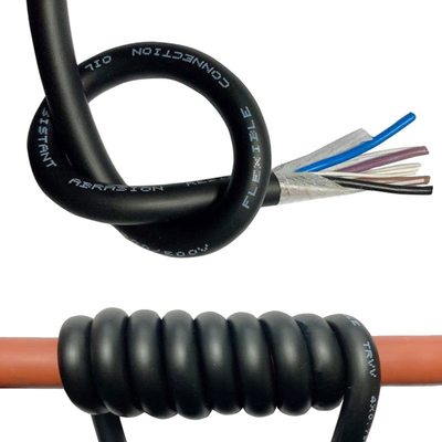 4 คอร์ 5 คอร์ PUR Jacketed Cable มีความยืดหยุ่นสูงสำหรับแขนหุ่นยนต์