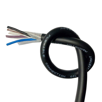 4 คอร์ 5 คอร์ PUR Jacketed Cable มีความยืดหยุ่นสูงสำหรับแขนหุ่นยนต์